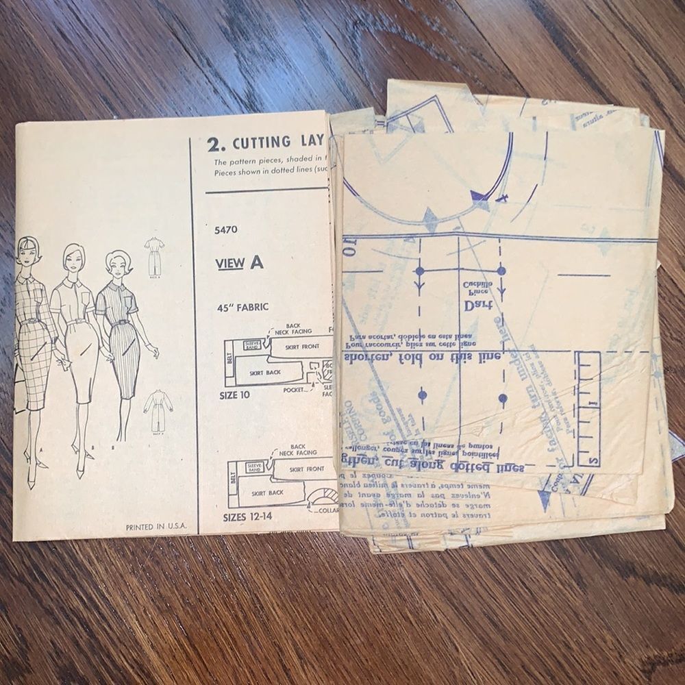 Vtg McCall’s proportioned dress pattern from 1960 - Picture 5 of 6